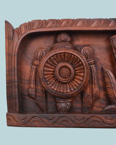 Unique wooden Art work Thirunamam wall panel 24"