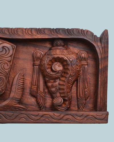 Unique wooden Art work Thirunamam wall panel 24"