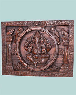 Circle Ganesh&Mandap Design art work panel 23"