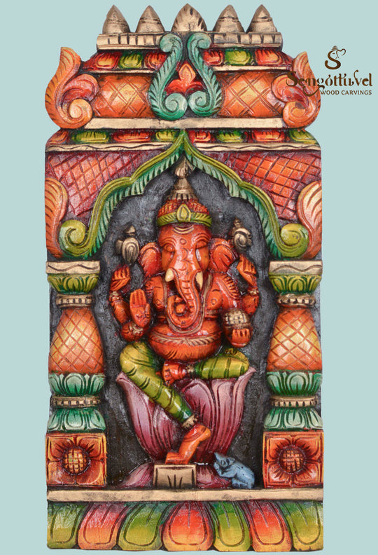 Give Success For Devotees Ganesha Wall Mount 24"