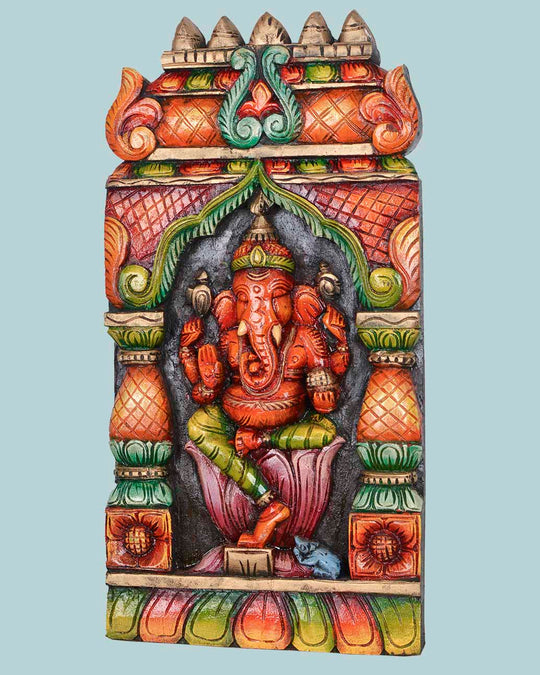 Give Success For Devotees Ganesha Wall Mount 24"