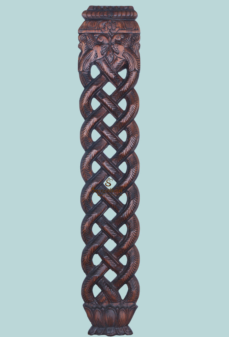 Home Decor Snake style wooden panel 36"