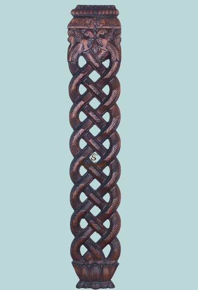 Home Decor Snake style wooden panel 36"