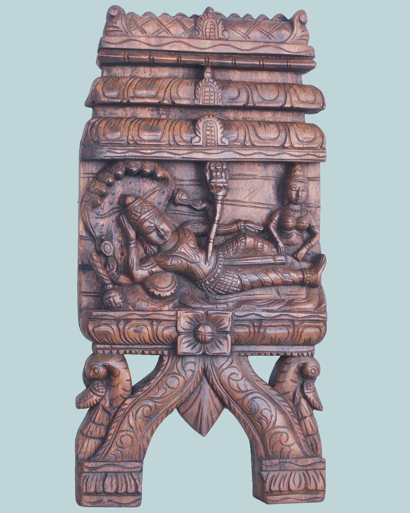 Reclining Ranganathar kaavadi wall mount 24"