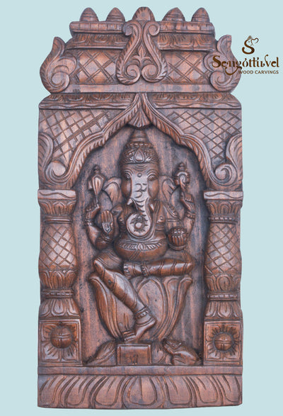 Mandap Design Ganesha on Lotus Kaavadi 24"