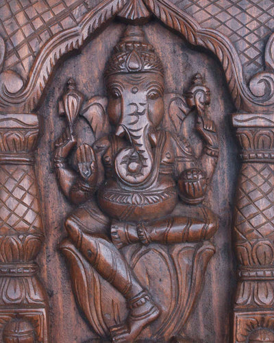 Mandap Design Ganesha on Lotus Kaavadi 24"