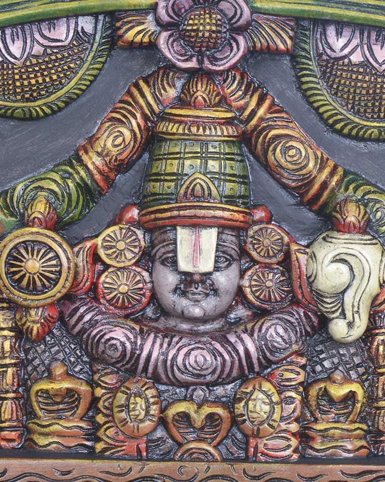 Balaji with padmavathi & Goddess Lakshmi panel 36"