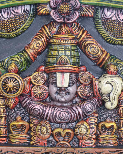Balaji with padmavathi & Goddess Lakshmi panel 36"