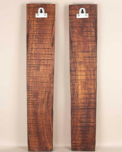 Paired Beautiful Peacocks on leaf wall Mount 37"