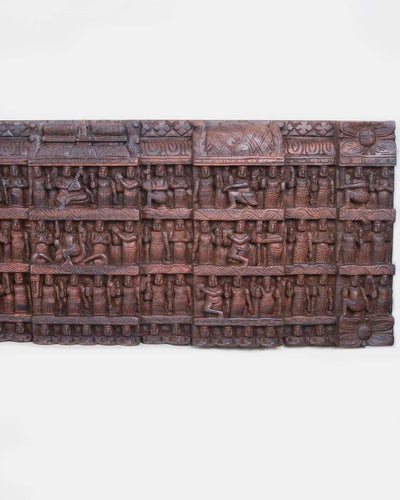 Mandap&Pillar Design Mahavishnu Avatars Wooden Panel 54"