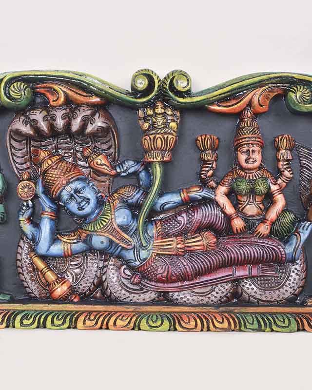 Srirangam Ranganathaswamy Reclining Wall Panel 24"