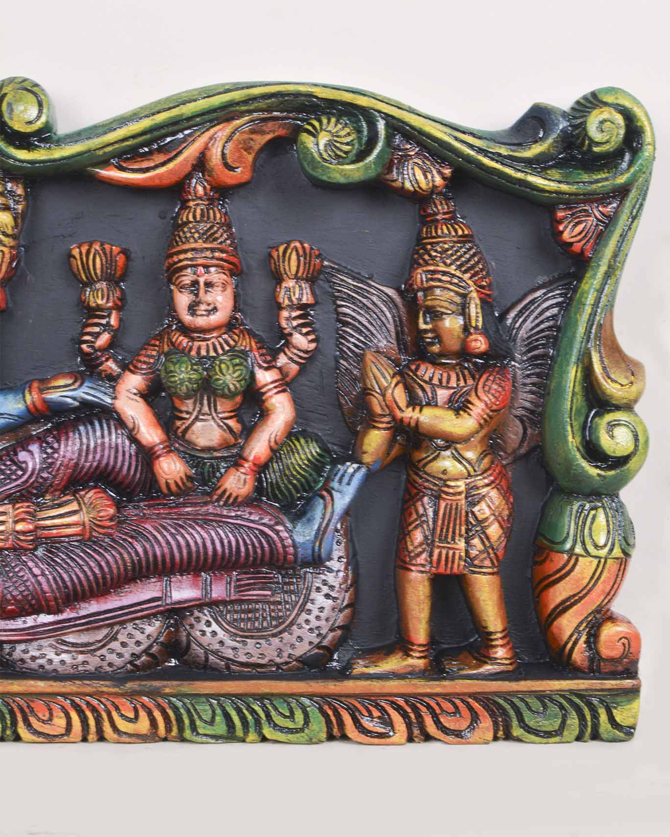 Srirangam Ranganathaswamy Reclining Wall Panel 24"