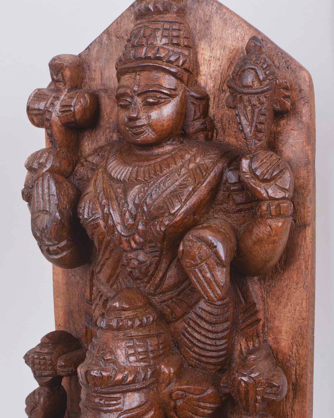 Lord Ganesh With Mahadev Wooden Wall Mount 11"