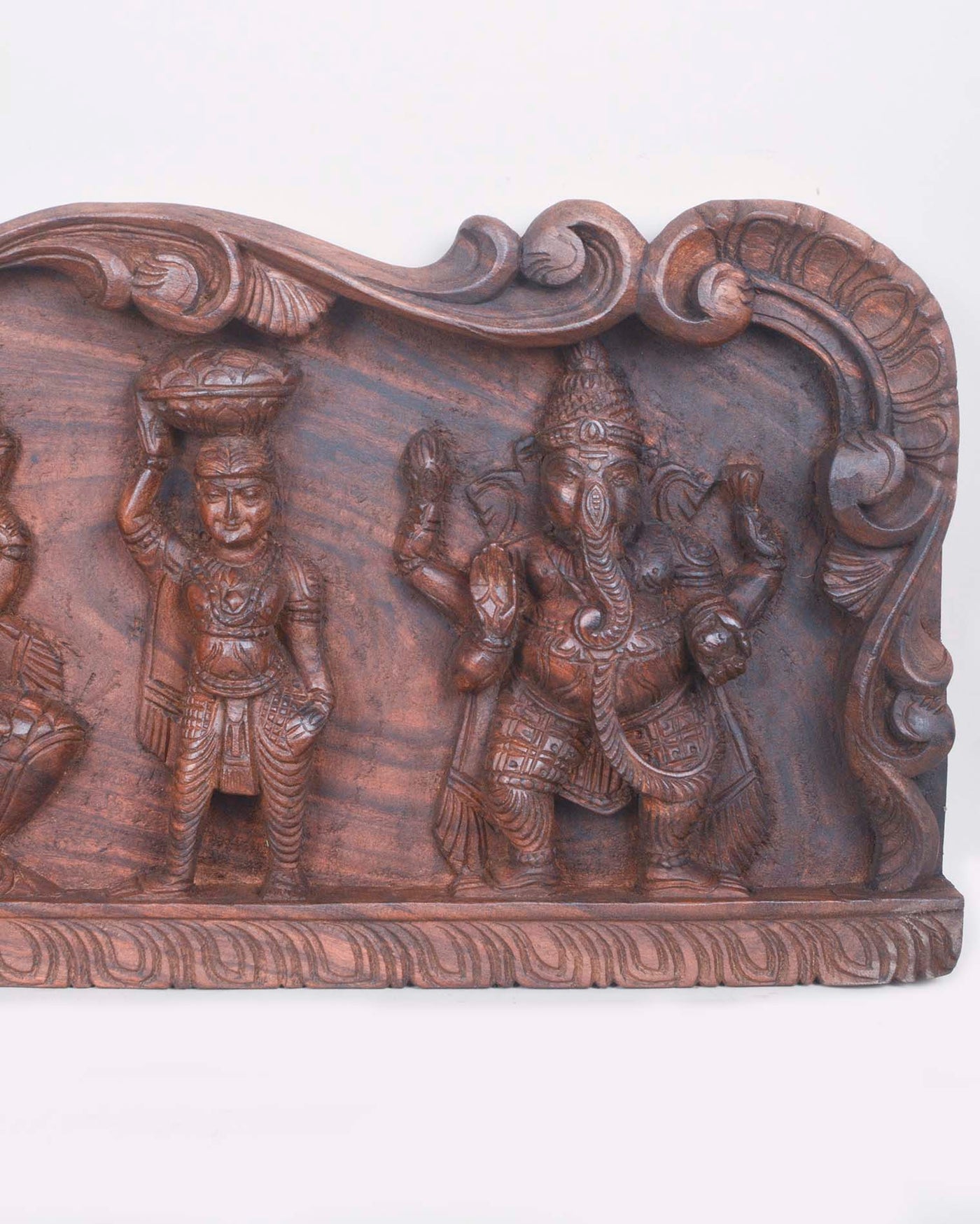 Lord Ganesh Three Forms with Sevagars Wall panel 35"