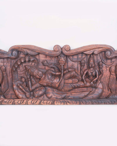 Reclining Ranganathar with Chanku Nama Chakra Panel 48.5"