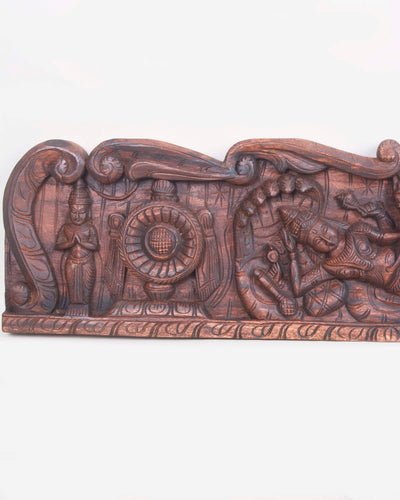 Reclining Ranganathar with Chanku Nama Chakra Panel 48.5"