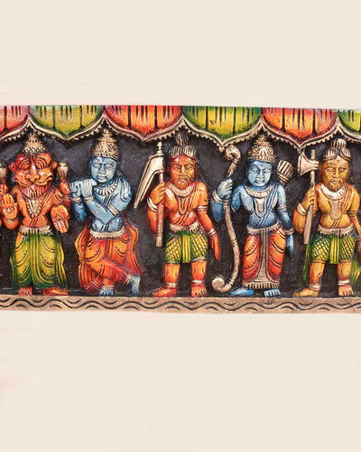 Mahavishnu Various Avatars Multicolour Wall Panel 36"