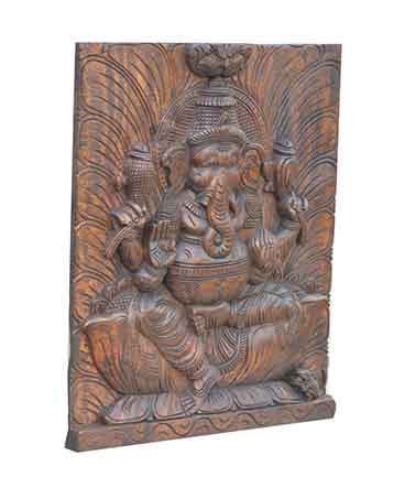 Lord Ganesh Square Type Wall Mount 19"